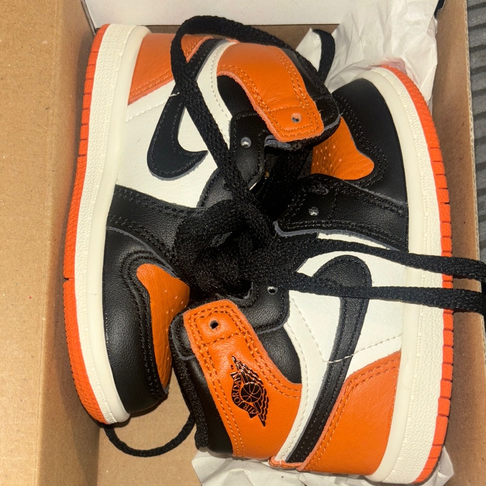 Jordan Kids' Sneakers - Black, Orange, White